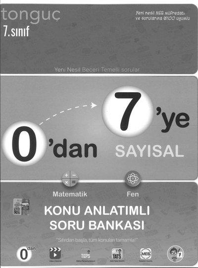 0'DAN 7'YE SAYISAL KONU ANLATIMLI SORU BANKASI