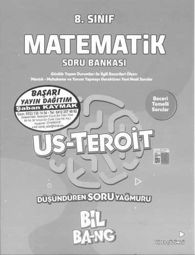 MATEMATİK SORU BANKASI US-TEROİT BİL BA-NG Limon Fotokopi