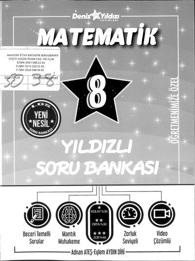 MATEMATİK YILDIZLI SORU BANKASI Limon Fotokopi