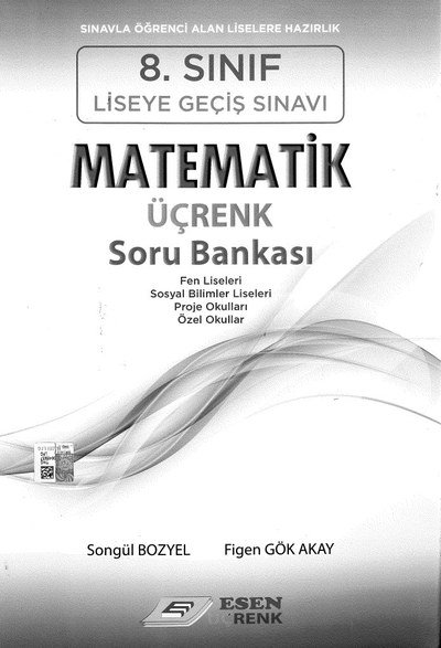MATEMATİK ÜÇRENK SORU BANKASI Limon Fotokopi