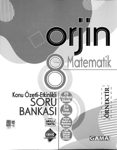 ORJİN MATEMATİK SORU BANKASI Limon Fotokopi