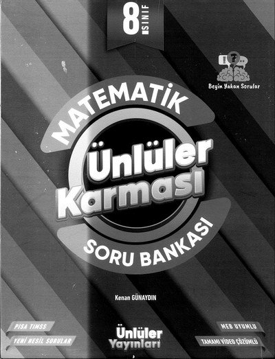 MATEMATİK ÜNLÜLER KARMASI SORU BANKASI Limon Fotokopi