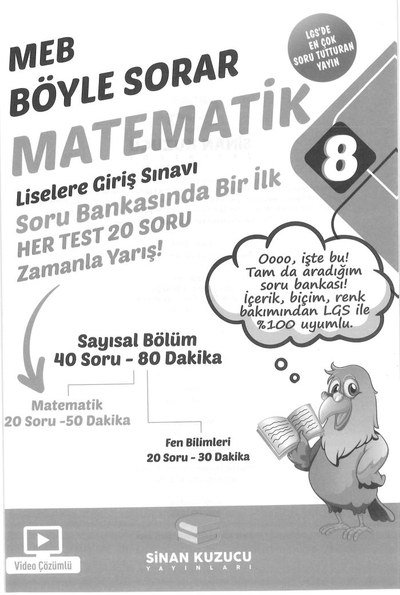 MEB BÖYLE SORAR MATEMATİK SORU BANKASI