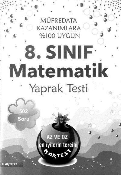 MATEMATİK YAPRAK TESTİ 502 SORU Limon Fotokopi