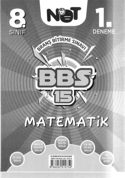 MATEMATİK BBS 15 Limon Fotokopi