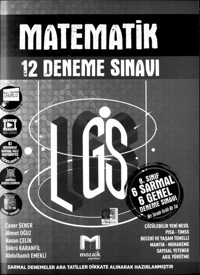 MATEMATİK 12 DENEME SINAVI Limon Fotokopi