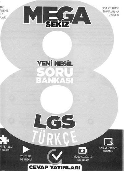 MEGA SEKİZ YENİ NESİL SORU BANKASI TÜRKÇE