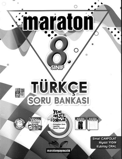 MARATON TÜRKÇE SORU BANKASI