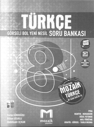 TÜRKÇE GÖRSELİ BOL YENİ NESİL SORU BANKASI Limon Fotokopi