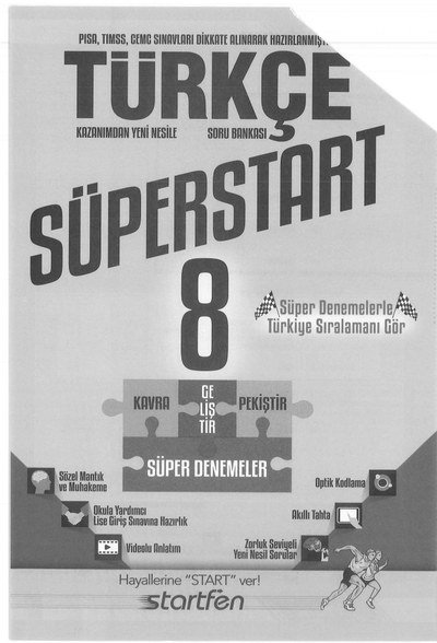 TÜRKÇE SORU BANKASI SÜPERSTART SÜPER DENEMELER Limon Fotokopi