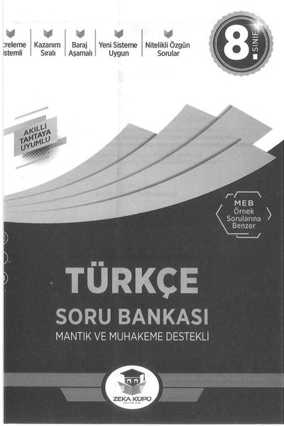 TÜRKÇE SORU BANKASI MANTIK VE MUHAKEME DESTEKLİ Limon Fotokopi
