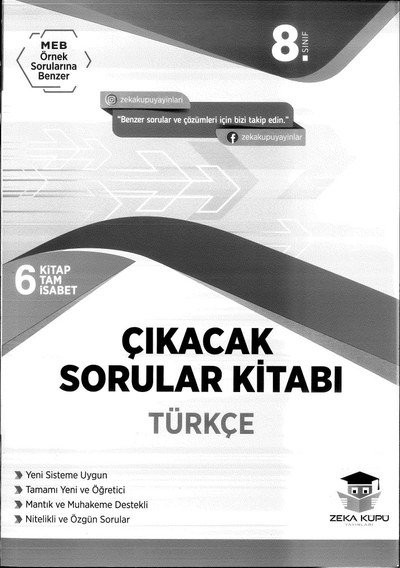 ÇIKACAK SORULAR KİTABI TÜRKÇE