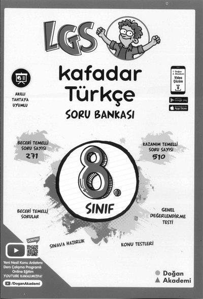 LGS KAFADAR TÜRKÇE SORU BANKASI Limon Fotokopi