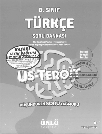 TÜRKÇE SORU BANKASI US-TEROİT