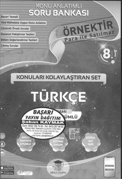 KONU ANLATIMLI SORU BANKASI TÜRKÇE Limon Fotokopi