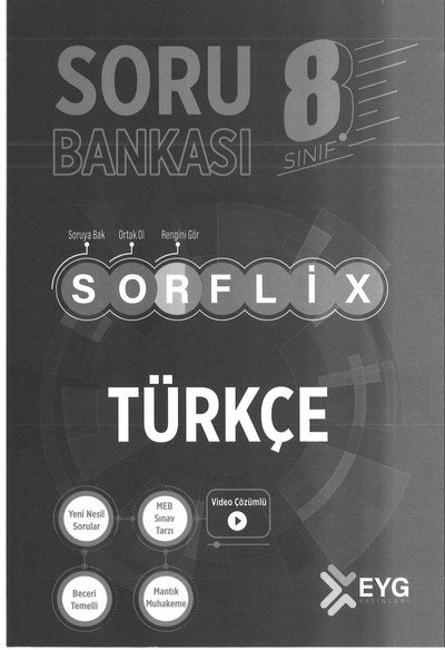 SORU BANKASI SORFLİX TÜRKÇE Limon Fotokopi