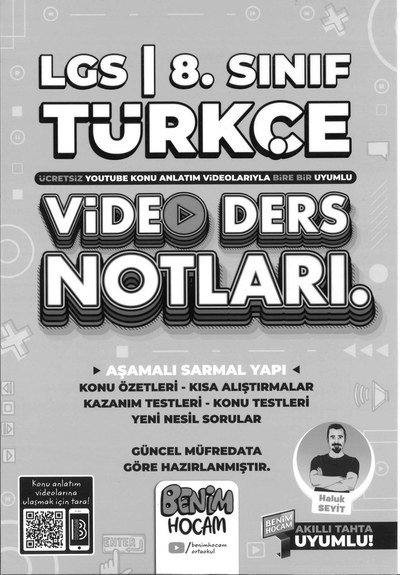 LGS TÜRKÇE VİDEO DERS NOTLARI