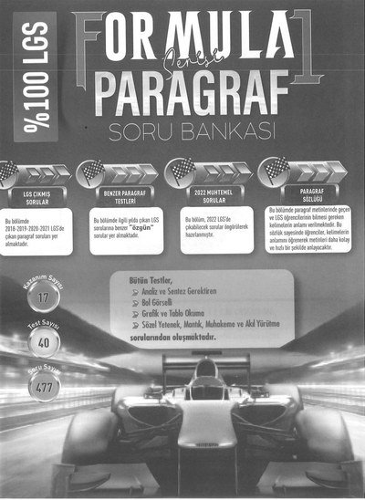FORMULA SORU BANKASI PARAGRAF Limon Fotokopi