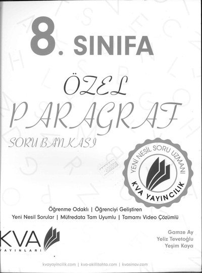 ÖZEL PARAGRAF SORU BANKASI Limon Fotokopi