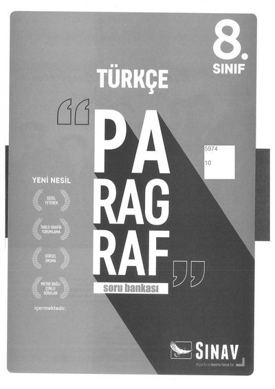 TÜRKÇE PARAGRAF SORU BANKASI Limon Fotokopi