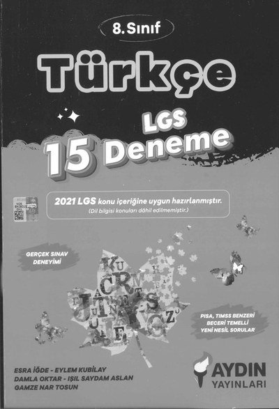 TÜRKÇE LGS 15 DENEME Limon Fotokopi