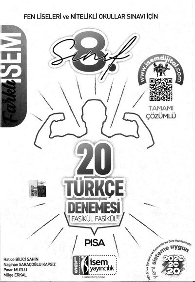 FARKLI İSEM 20 TÜRKÇE DENEMESİ FASİKÜL FASİKÜL Limon Fotokopi