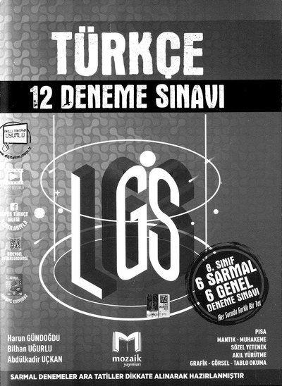 TÜRKÇE 12 DENEME SINAVI