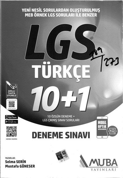 LGS TÜRKÇE 10+1 DENEME SINAVI Limon Fotokopi