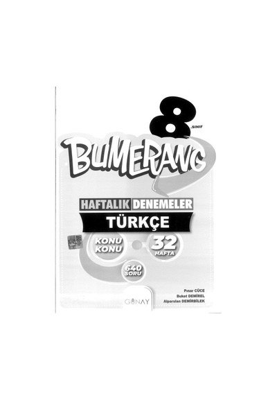 BUMARENG HAFTALIK DENEMELER TÜRKÇE 32 HAFTA Limon Fotokopi