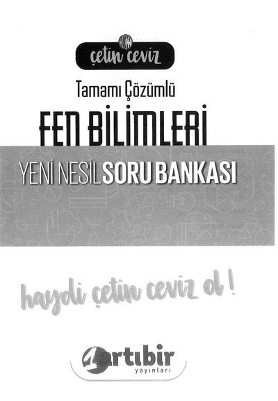 TAMAMI ÇÖZÜMLÜ FEN BİLİMLERİ YENİ NESİL SORU BANKASI Limon Fotokopi
