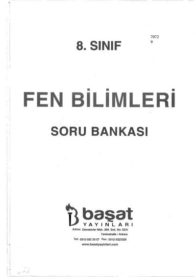 FEN BİLİMLERİ SORU BANKASI Limon Fotokopi