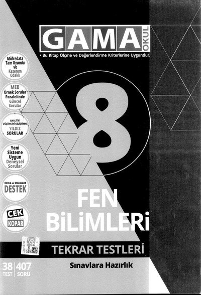 FEN BİLİMLERİ TEKRAR TESTLERİ Limon Fotokopi