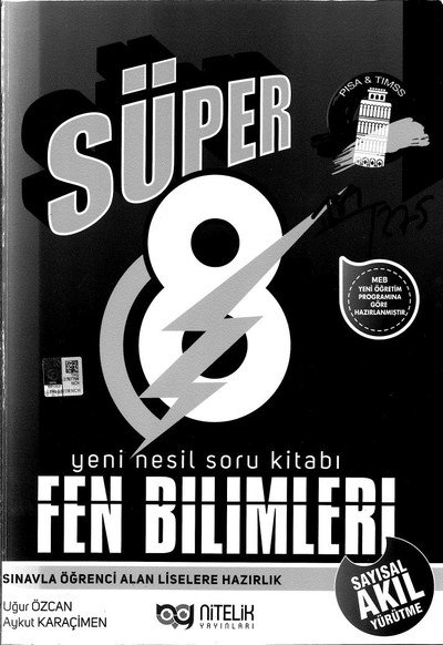SÜPER FEN BİLİMLERİ YENİ NESİL SORU KİTABI Limon Fotokopi