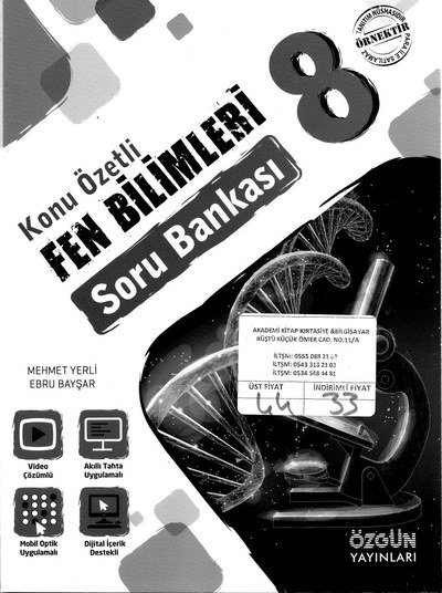 KONU ÖZETLİ FEN BİLİMLERİ SORU BANKASI Limon Fotokopi