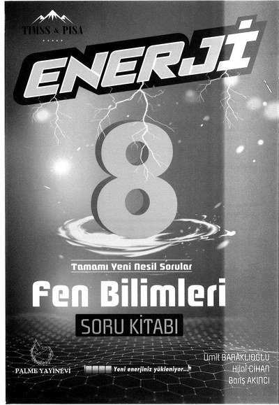 ENERJİ FEN BİLİMLERİ SORU KİTABI Limon Fotokopi