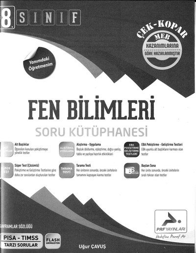FEN BİLİMLERİ SORU KÜTÜPHANESİ Limon Fotokopi