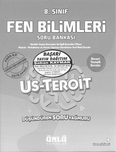 FEN BİLİMLERİ SORU BANKASI US-TEROİT Limon Fotokopi