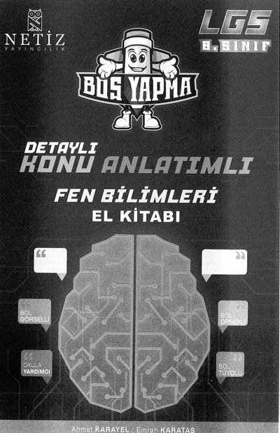 DETAYLI KONU ANLATIMLI FEN BİLİMLERİ EL KİTABI Limon Fotokopi