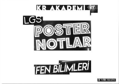 LGS POSTER NOTLARI FEN BİLİMLERİ Limon Fotokopi
