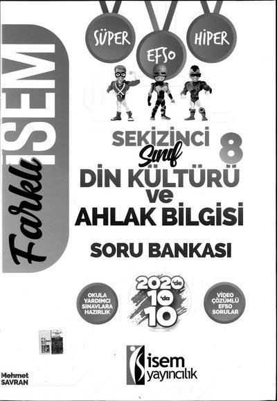 FARKLI İSEM DİN KÜLTÜRÜ VE AHLAK BİLGİSİ SORU BANKASI