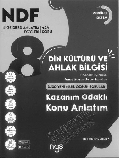 DİN KÜLTÜRÜ VE AHLAK BİLGİSİ KAZANIM ODAKLI KONU ANLATIM Limon Fotokopi