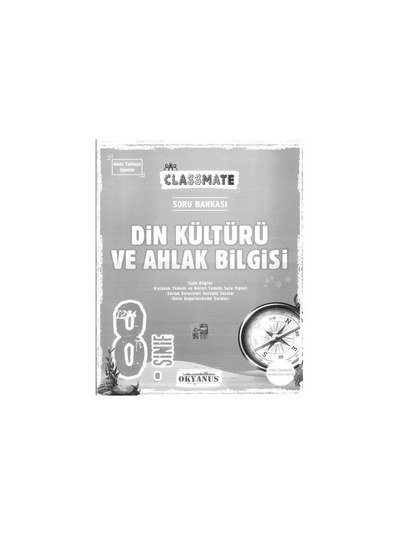 CLASSMATE DİN KÜLTÜRÜ VE AHLAK BİLGİSİ Limon Fotokopi