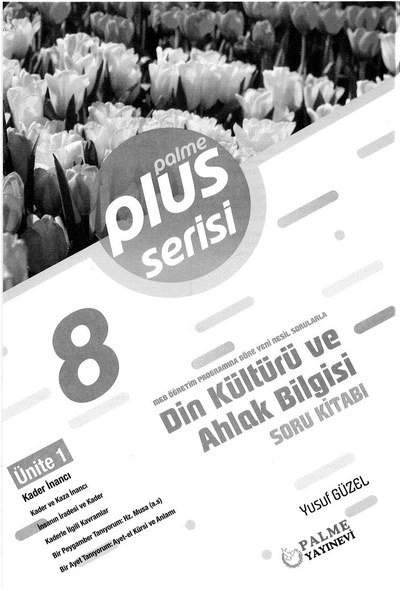 PLUS SERİSİ DİN KÜLTÜRÜ VE AHLAK BİLGİSİ SORU KİTABI Limon Fotokopi