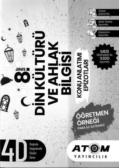 DİN KÜLTÜRÜ VE AHLAK BİLGİSİ KONU ANLATIM EPİZOTLARI Limon Fotokopi