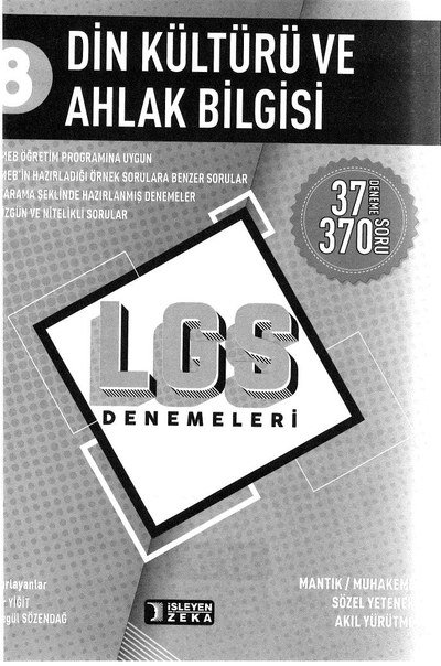DİN KÜLTÜRÜ VE AHLAK BİLGİSİ LGS DENEMELERİ