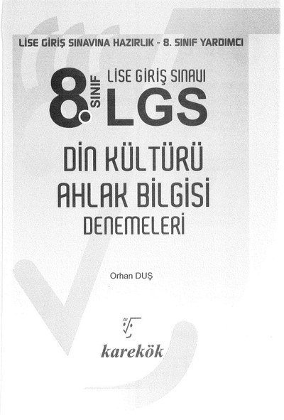 LGS DİN KÜLTÜRÜ VE AHLAK BİLGİSİ DENEMELERİ Limon Fotokopi