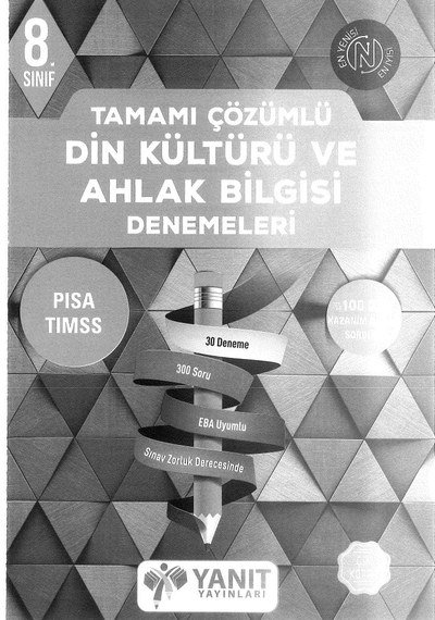 TAMAMI ÇÖZÜMLÜ DİN KÜLTÜRÜ VE AHLAK BİLGİSİ DENEMELERİ Limon Fotokopi