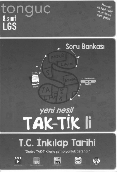 LGS YENİ NESİL TAK-TİK'Lİ T.C. İNKILAP TARİHİ SORU BANKASI