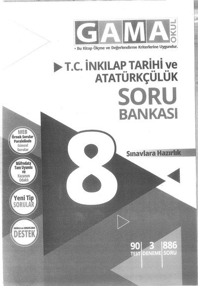 T.C. İNKILAP TARİHİ VE ATATÜRKÇÜLÜK SORU BANKASI Limon Fotokopi