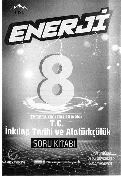 ENERJİ İNKILAP TARİHİ VE ATATÜRKÇÜLÜK SORU KİTABI Limon Fotokopi